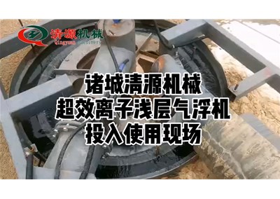 超效离子浅层气浮机客户使用现场