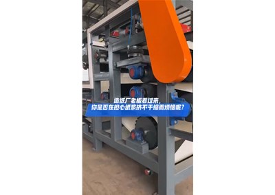 双网浓缩挤浆机实拍